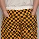 Washed Checkerboard Easy Short Pants�ʥ����å����ܡ��ɥ����������硼�ȥѥ�ġ˥ޥ������ɡߥ֥�å� [a-7967]