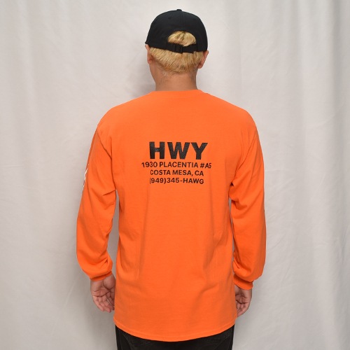 HWY��US/Hawg L/S T-Shirt�ʥ��������֥�塼�磻�ߥ��� T����ġ˥���󥸡ߥۥ磻�ȡߥ֥�å� [a-8210]