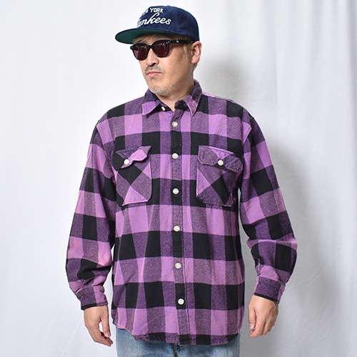 Rothco��US/Vintage Faded Flannel L/S Shirt(�������ߥ��� �ե��ͥ륷���)�ѡ��ץ�ߥ֥�å� [a-8471]