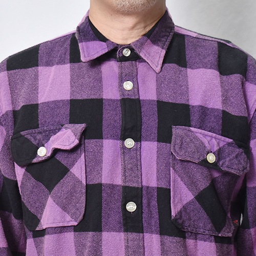 Rothco��US/Vintage Faded Flannel L/S Shirt(�������ߥ��� �ե��ͥ륷���)�ѡ��ץ�ߥ֥�å� [a-8471]