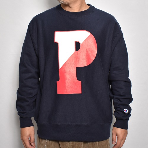 Big P Logo Crewneck SweatshirtʥӥåP åȥġ˥ͥӡ [a-7276]