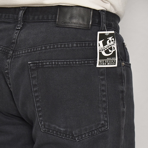 ��Calvin Klein/Super Black Denim Pants�ʥ���Х󥯥饤�� �֥�å������󥺡˥֥�å�/������W34 [z-9999]