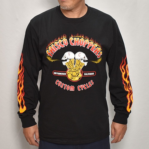 415 Clothing/Frisco Choppers L/S T-shirt��415���������� T����ġ˥֥�å��ߥ�å�/�������� [a-8177]