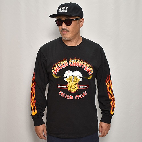 415 Clothing/Frisco Choppers L/S T-shirt��415���������� T����ġ˥֥�å��ߥ�å�/�������� [a-8177]
