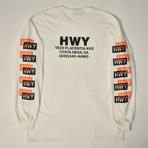 HWY��US/Cal Trans L/S T-Shirt�ʥ��������֥�塼�磻�ߥ��� T����ġ˥ۥ磻�ȡߥ���󥸡ߥ֥�å� [a-8211]