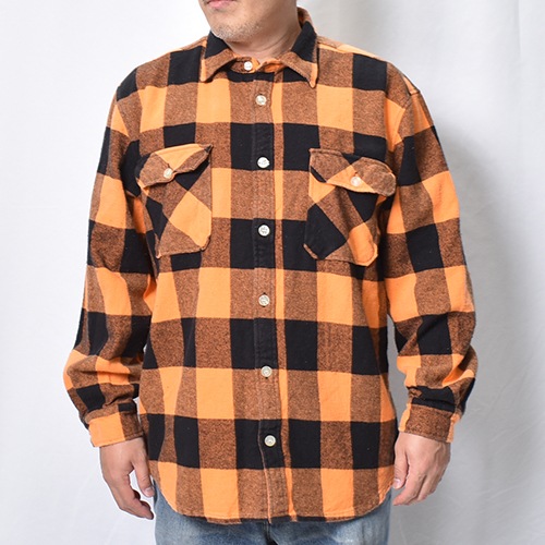 Rothco��US/Vintage Faded Flannel L/S Shirt(�������ߥ��� �ե��ͥ륷���)����󥸡ߥ֥�å� [a-8472]