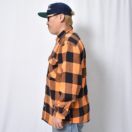 Rothco��US/Vintage Faded Flannel L/S Shirt(�������ߥ��� �ե��ͥ륷���)����󥸡ߥ֥�å� [a-8472]