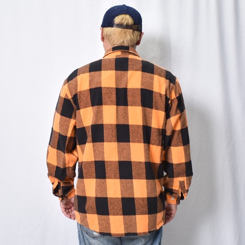 Rothco��US/Vintage Faded Flannel L/S Shirt(�������ߥ��� �ե��ͥ륷���)����󥸡ߥ֥�å� [a-8472]