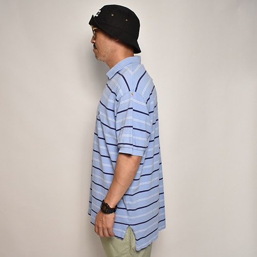 ��Polo Ralph Lauren/S/S Border Polo Shirt�ʥ��ե������ �ݥ�����ġ˥֥롼�ߥͥ��ӡ��ߥۥ磻��/������XL [z-6488]