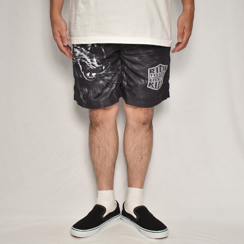 RIDE TO LIVE Amphibious Nylon Easy Short Pants/Wolf�ʥ饤�ɥȥ���� �����������硼�ȥѥ�ġ˥֥�å��ߥۥ磻�� [a-8061]