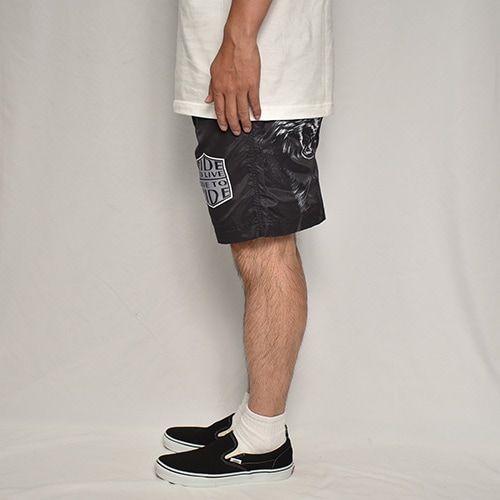 RIDE TO LIVE Amphibious Nylon Easy Short Pants/Wolf�ʥ饤�ɥȥ���� �����������硼�ȥѥ�ġ˥֥�å��ߥۥ磻�� [a-8061]