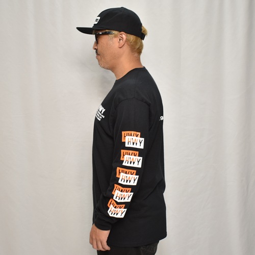 HWY��US/Cal Trans L/S T-Shirt�ʥ��������֥�塼�磻�ߥ��� T����ġ˥֥�å��ߥ���󥸡ߥۥ磻�� [a-8212]