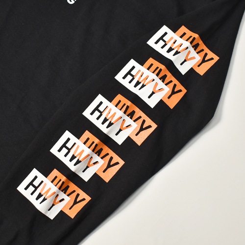 HWY��US/Cal Trans L/S T-Shirt�ʥ��������֥�塼�磻�ߥ��� T����ġ˥֥�å��ߥ���󥸡ߥۥ磻�� [a-8212]