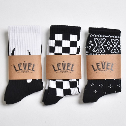 Level Socks/Crew Socks�ʥ�٥륽�å��� ���å����� [a-8548]