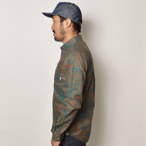 Vans/Calneva B.D. L/S Shirt�ʥХ� �ܥ�������󥷥�ġ˥��꡼�֡ߥ���󥸡ߥ��꡼�� [n-9354]