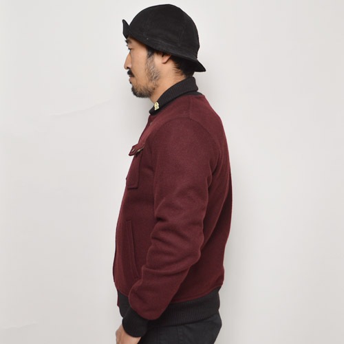 Fidelity/Wool Military Baseball Jacket�ʥե��ǥ�ƥ��� ������١����ܡ��른�㥱�åȡ˥С�����ǥ� [n-9588]