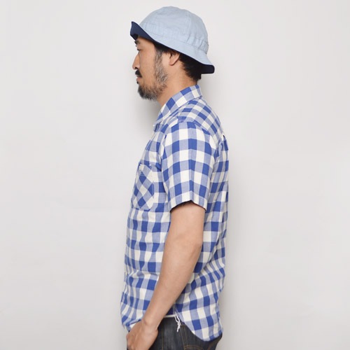 Five Brother/S/S Ox Check Work Shirts(ե֥֥饶 å)֥롼ߥʥ [n-9948]