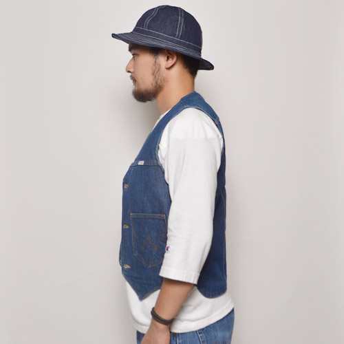 Wrangler/Denim Boa Vest(ラングラー デニムベスト)インディゴ