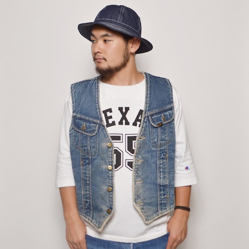 Lee/Denim Boa Vest（リー デニムベスト）インディゴ/サイズM [u