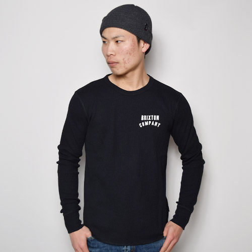 Brixton/Woodburn Crew Neck Thermal�ʥ֥ꥯ���ȥ� ���롼�ͥå������ޥ�˥֥�å� [a-1343]