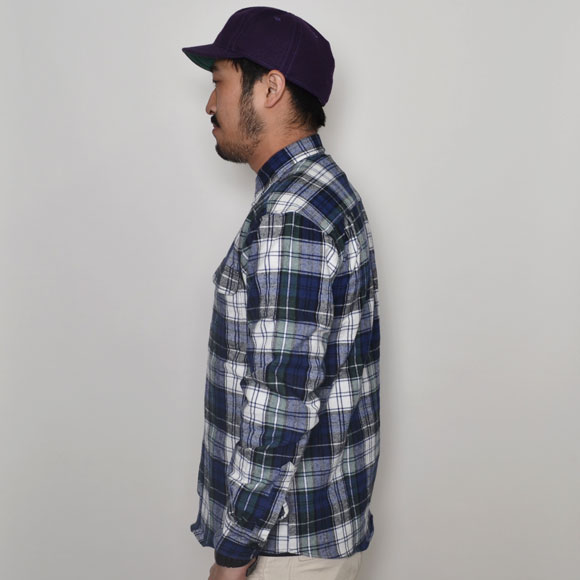 Big Bill/Brawny Flannel Shirt�ʥӥå��ӥ� �ե��ͥ륷��ġ˥ۥ磻�ȡߥ֥롼�ߥ��꡼�� [n-3322]