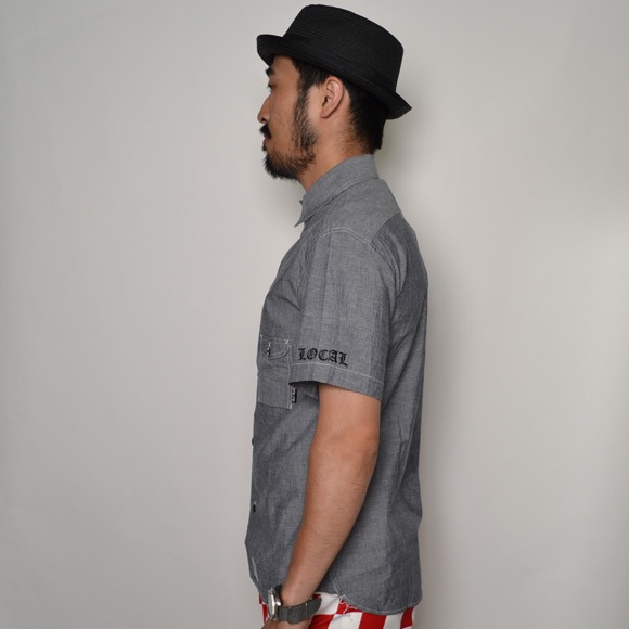 Cut-Rate/S/S Chambray Shirtʥåȥ쥤 ֥졼ġ˥ͥӡ [n-6994]