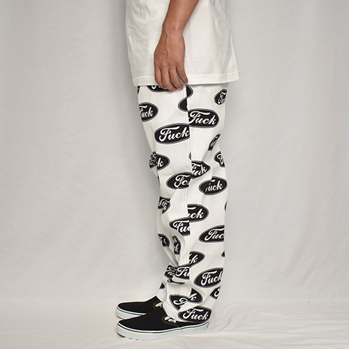 FCRB × NEWERA イージーパンツ　コラボ　ロゴ　プリント　XL CAMP LOGOS Leeコラボフリージーパンツ|アパレル|ボトムス