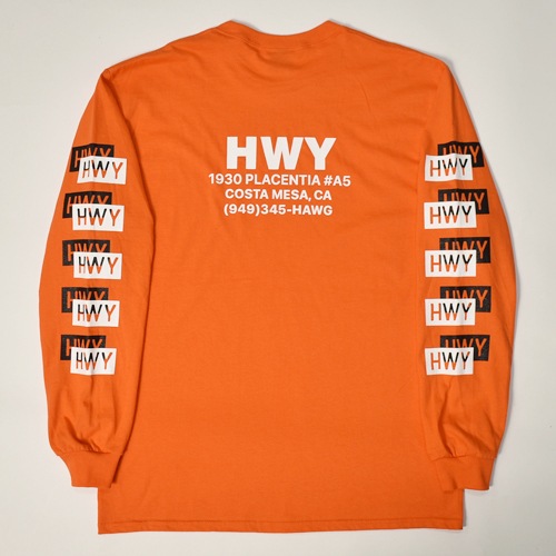 HWY��US/Cal Trans L/S T-Shirt�ʥ��������֥�塼�磻�ߥ��� T����ġ˥���󥸡ߥ֥�å��ߥۥ磻�� [a-8213]