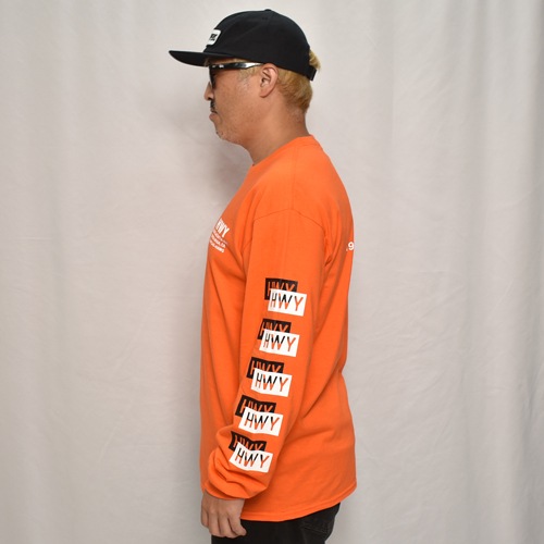 HWY��US/Cal Trans L/S T-Shirt�ʥ��������֥�塼�磻�ߥ��� T����ġ˥���󥸡ߥ֥�å��ߥۥ磻�� [a-8213]