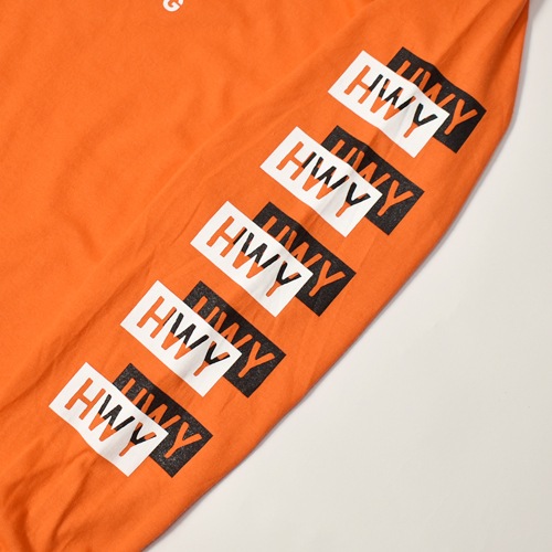 HWY��US/Cal Trans L/S T-Shirt�ʥ��������֥�塼�磻�ߥ��� T����ġ˥���󥸡ߥ֥�å��ߥۥ磻�� [a-8213]