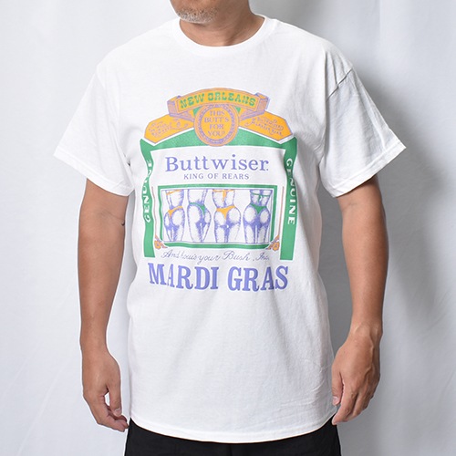 Buttwiser Mardi Gras S/S T-Shirt�ʥХåȥ磻���� T����ġ˥ۥ磻�� [a-8636]