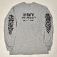 HWY��US/Skull Flames L/S T-Shirt�ʥ��������֥�塼�磻�ߥ��� T����ġ˥إ������졼 [a-7687]