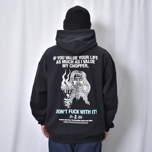 Suntee��Us/Don't Fuck with My Chopper Pullover Hoodie�ʥ���ƥ��ߥ��� �ѡ������˥֥�å��ߥ���������/�ѡ��ץ� [a-8391]
