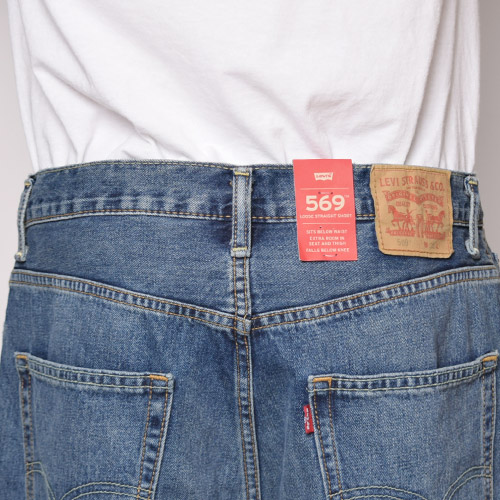 Levi's/569 Loose Fit Denim Shorts�ʥ꡼�Х��� �롼���ե��åȥ��硼�ġ˥�����ơ��������å��奤��ǥ��� [a-1770]