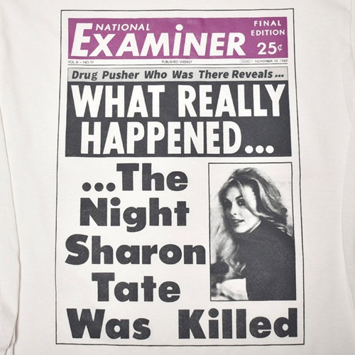 Charles Manson Newspaper L/S T-Shirt�ʥ��㡼�륺�ޥ󥽥�T����ġ˥ۥ磻�ȡߥѡ��ץ� [a-4135]