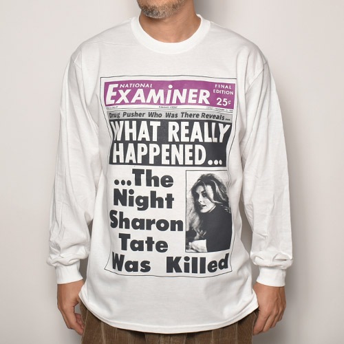 Charles Manson Newspaper L/S T-Shirt�ʥ��㡼�륺�ޥ󥽥�T����ġ˥ۥ磻�ȡߥѡ��ץ� [a-4135]