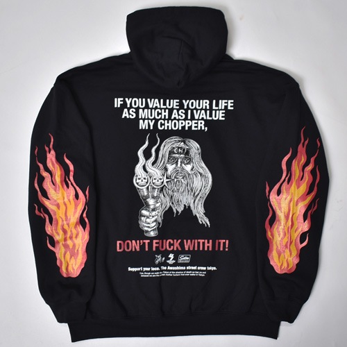 Suntee��Us/Don't Fuck with My Chopper Pullover Hoodie�ʥ���ƥ��ߥ��� �ѡ������˥֥�å��ߥ�������/��å� [a-8392]
