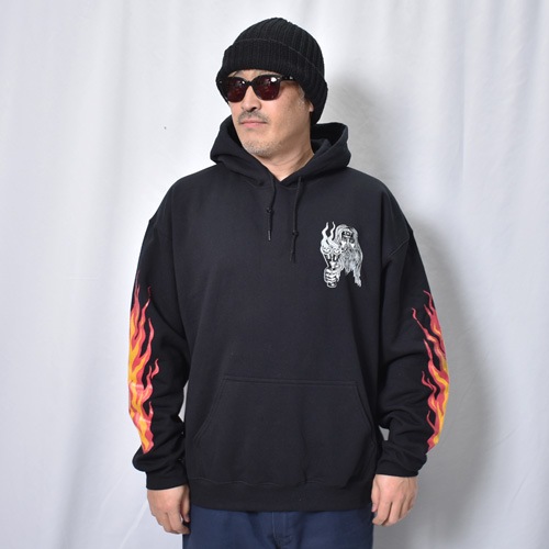 Suntee��Us/Don't Fuck with My Chopper Pullover Hoodie�ʥ���ƥ��ߥ��� �ѡ������˥֥�å��ߥ�������/��å� [a-8392]