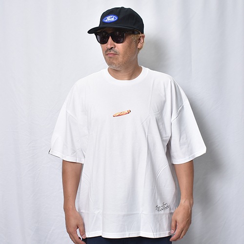 Zig-Zag/Baguetts S/S T-Shirt（ジグザグ Tシャツ）ホワイト [a-8570