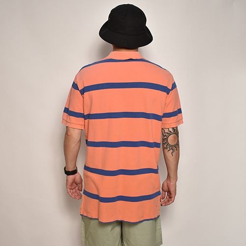 Polo Ralph Lauren/S/S Border Polo Shirtʥե ݥġ˥󥸡ߥ֥롼/L [z-6492]