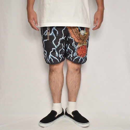 RIDE TO LIVE Amphibious Nylon Easy Short Pants/Eagle�ʥ饤�ɥȥ���� �����������硼�ȥѥ�ġ˥֥�å��ߥ֥롼 [a-8065]