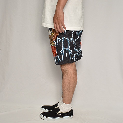 RIDE TO LIVE Amphibious Nylon Easy Short Pants/Eagle�ʥ饤�ɥȥ���� �����������硼�ȥѥ�ġ˥֥�å��ߥ֥롼 [a-8065]