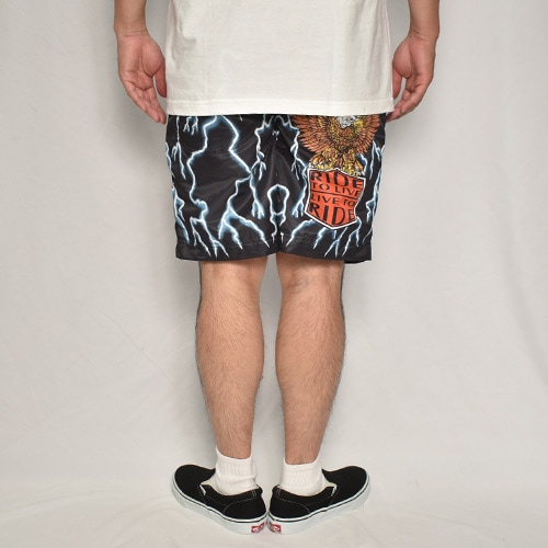 RIDE TO LIVE Amphibious Nylon Easy Short Pants/Eagle�ʥ饤�ɥȥ���� �����������硼�ȥѥ�ġ˥֥�å��ߥ֥롼 [a-8065]