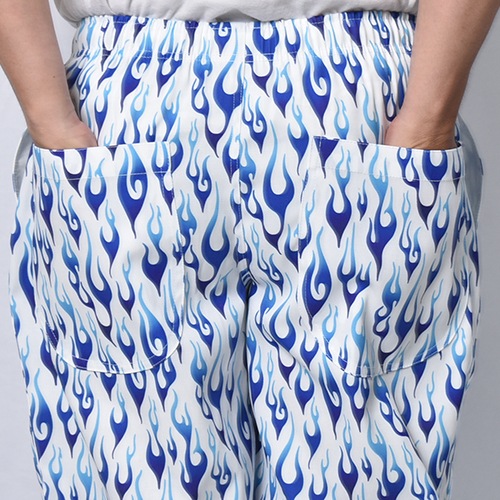 Ice Flames Easy Pants�ʥ������ե졼�ॹ���������ѥ�ġ˥ۥ磻�ȡߥ֥롼 [a-8550]