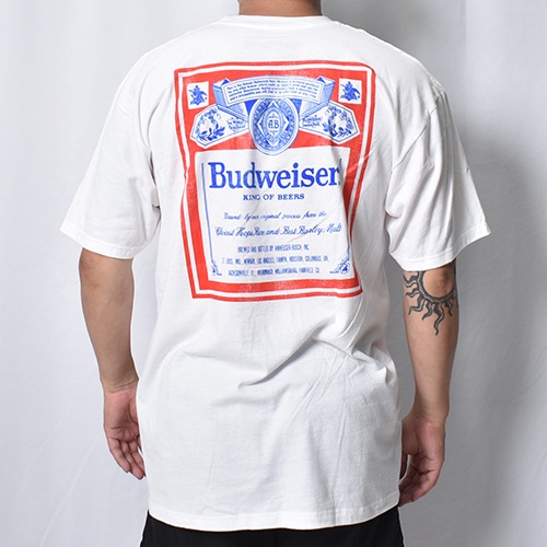 Budweiser/Vintage Label Pocket S/S T-shirt�ʥХɥ磻���� T����ġ˥ۥ磻�� [a-8639]
