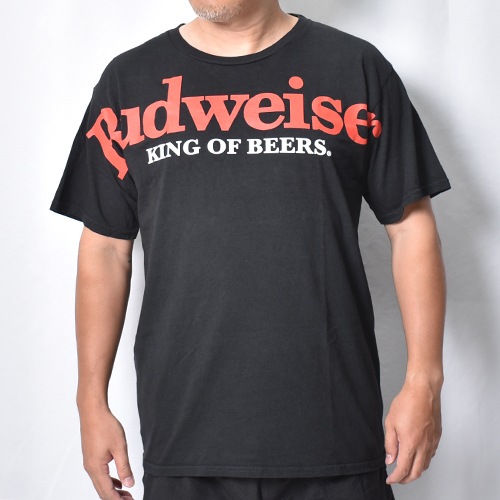 Budweiser/Spread Arm Logo S/S T-shirt�ʥХɥ磻���� T����ġ˥֥�å� [a-8640]