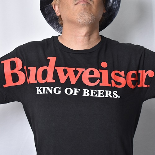 Budweiser/Spread Arm Logo S/S T-shirt�ʥХɥ磻���� T����ġ˥֥�å� [a-8640]