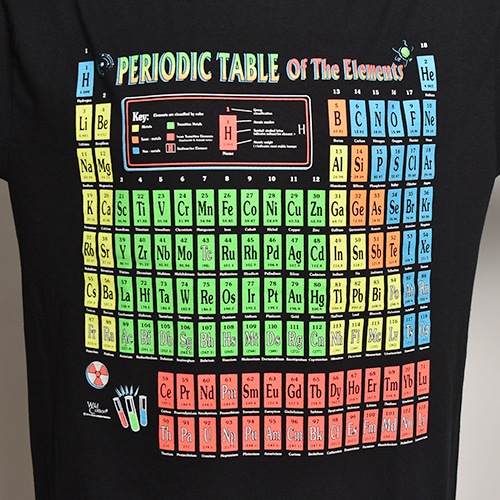 Periodic Table S/S T-Shirtʥԥꥪǥơ֥ Tġ˥֥å [a-6228]