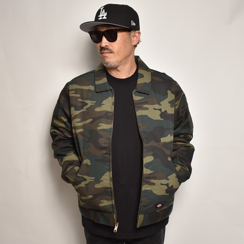 迷彩服 キルティングジャケット Dickies×Us Customized/Quilt Lined Eisenhower Jacket