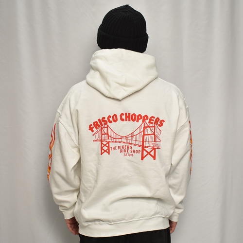 Frisco Choppers×Us/Skull Motor Pullover Hoodie（フリスコチョッパー